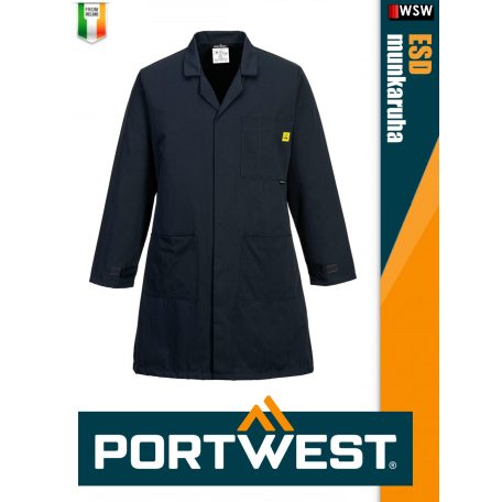 Portwest ESD DARKNAVY antisztatikus hosszúujjú köpeny - munkaruha