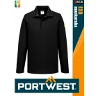Portwest ESD BLACK antisztatikus hosszúujjú galléros póló - munkaruha