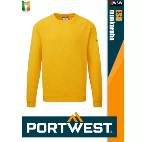 Portwest ESD YELLOW antisztatikus hosszúujjú pulóver - munkaruha