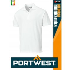   Portwest MEDICAL WHITE NAPLES férfi galléros munkapóló - munkaruha