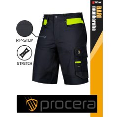   Procera BARI BLACK rip-stop hasadásmentes technikai rövidnadrág - munkaruha