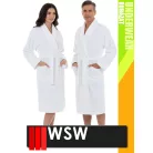 WSW BATHROBE WHITE unisex pamut köntös - alsóöltözet