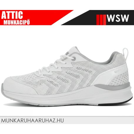 WSW ATTIC S1PL WHITE technikai fémmentes munkacipő - munkabakancs