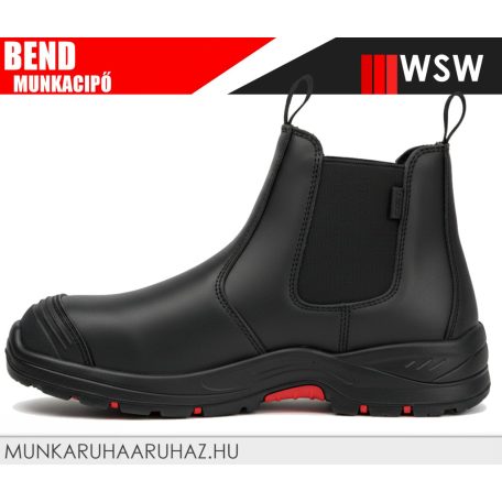 WSW BEND BLACK S1PS technikai fémmentes munkabakancs - munkacipő