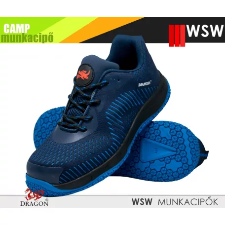 WSW DRAGON CAMP BLUE S1P technikai fémmentes munkacipő - munkabakancs