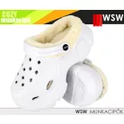 WSW COZY WHITE bélelt női eve könnyített papucs  - munkapapucs