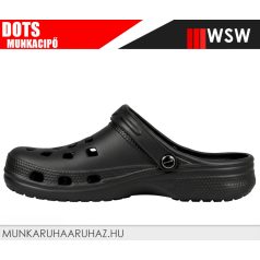 WSW DOTS BLACK eve könnyített papucs  - munkapapucs