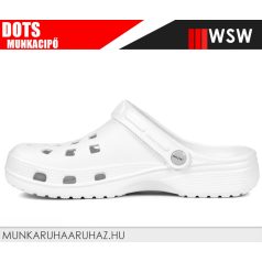 WSW DOTS WITE eve könnyített papucs  - munkapapucs