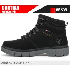 WSW CORTINA BLACK technikai női munkacipő - utcai cipő