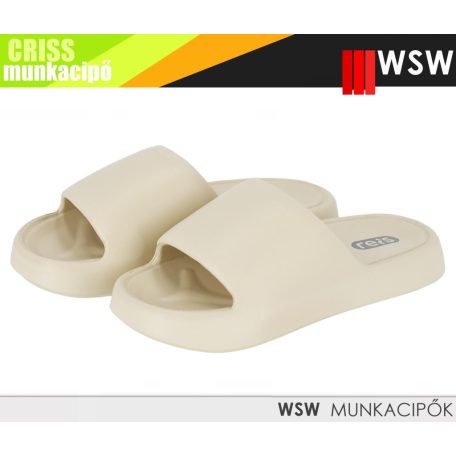 WSW CRISS BEIGE női eve könnyített papucs  - munkapapucs