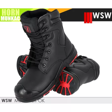 WSW HORN BLACK S1PS technikai fémmentes munkabakancs - munkacipő