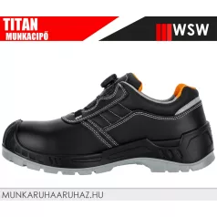   WSW TITAN S3S BLACK technikai fémmentes önbefűzős munkacipő - munkabakancs