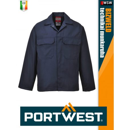 Portwest BIZWELD NAVY technikai hegesztő és lángálló kabát - munkaruha