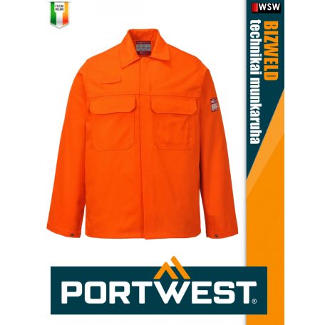 Portwest BIZWELD ORANGE technikai hegesztő és lángálló kabát - munkaruha