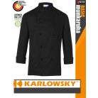 Karlowsky BLACK BASIC kevertszálas 60C-on mosható hosszúujjú férfi séf kabát - munkaruha
