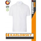 Karlowsky WHITE BASIC kevertszálas 60C-on mosható rövidujjú férfi séf kabát - munkaruha