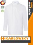   Karlowsky WHITE BASIC kevertszálas 60C-on mosható hosszúujjú férfi séf kabát - munkaruha