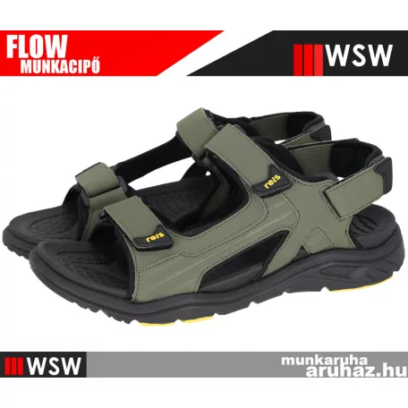 WSW FLOW GREEN tépőzáras könnyített szandál - munkapapucs