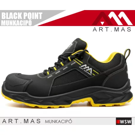 ArtMas BLACKPOINT BLACK S7 technikai vízálló munkabakancs - munkacipő