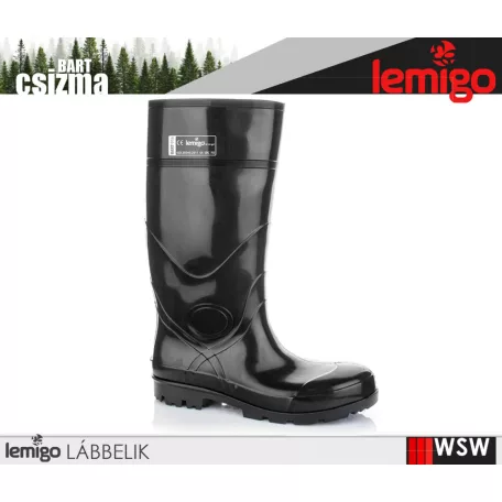 Lemigo BART S4 BLACK technikai magasszszárú munkacsizma - munkabakancs