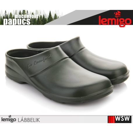 Lemigo BIOCOMFORT GREEN technikai könnyített eva papucs - munkabakancs
