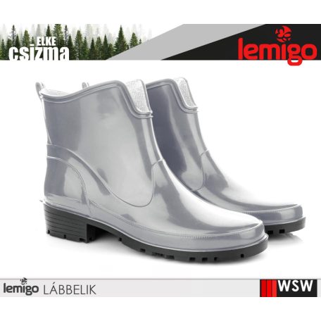 Lemigo ELKE GREY technikai középszszárú könnyített női munkacsizma - munkabakancs