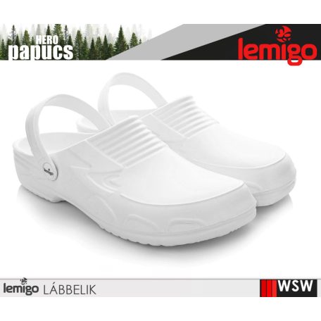 Lemigo HERO WHITE technikai könnyített eva papucs - munkabakancs