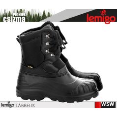   Lemigo PIONIER BLACK technikai középszszárú könnyített eva -30C-ig bélelt fűzős munkacsizma - munkabakancs