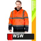 WSW BOMBER ORANGE technikai bélelt láthatósági télikabát - munkaruha