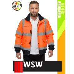   WSW ORANGE BOMBER technikai bélelt láthatósági télikabát - munkaruha