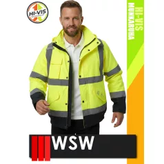   WSW YELLOW BOMBER technikai bélelt láthatósági télikabát - munkaruha