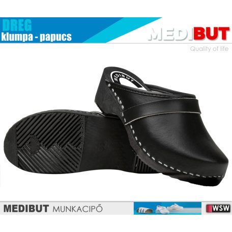 MediBut DREG BLACK férfi klumpa - munkapapucs
