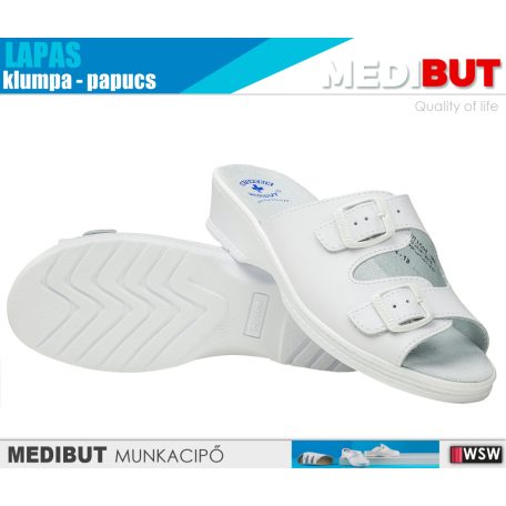 MediBut LAPAS WHITE női technikai klumpa - munkapapucs