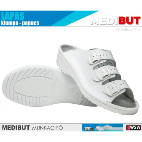MediBut LAPAS WHITE női technikai klumpa - munkapapucs