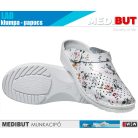 MediBut LAD FLOWER női technikai klumpa - munkapapucs