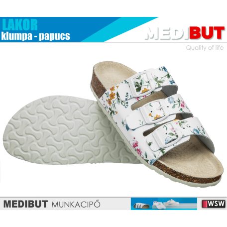 MediBut LAKOR FLOWER női technikai klumpa - munkapapucs