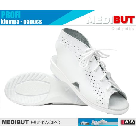 MediBut PROFI WHITE női technikai cipő - munkapapucs