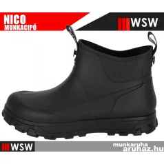 WSW NICO BLACK gumi könnyített férfi cipő - munkacipő