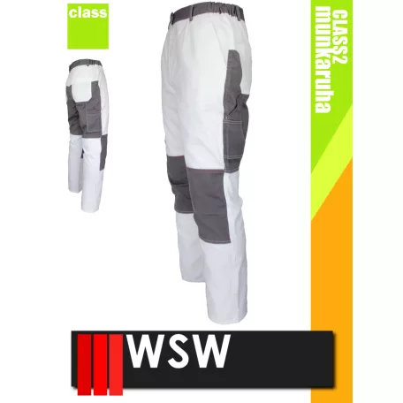 WSW VACILA WHITE technikai pamut derekas munkanadrág - munkaruha