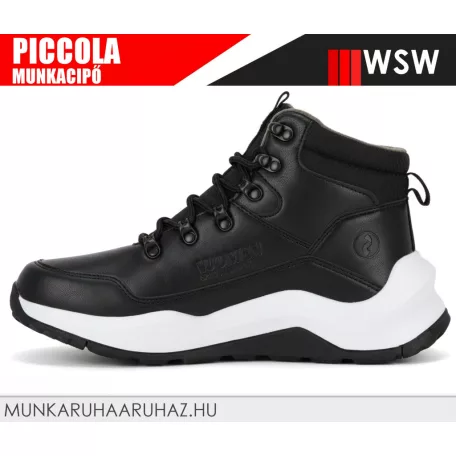 WSW PICCOLA BLACK technikai női munkacipő - utcai cipő