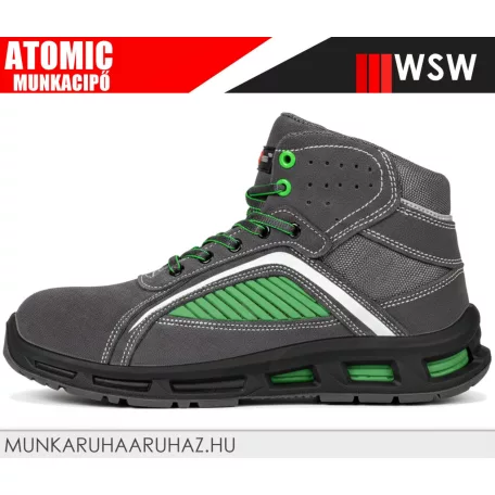 WSW ATOMIC S1 GREEN technikai fémmentes munkacipő - munkabakancs