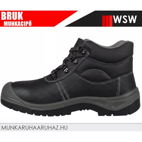 WSW BRUK OB technikai fémmentes önbefűzős munkacipő - munkabakancs
