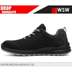   WSW DROP BLACK S1 technikai fémbetétes munkacipő - munkabakancs