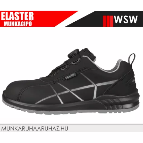 WSW ELASTER S1P technikai fémbetétes önbefűzős munkacipő - munkabakancs