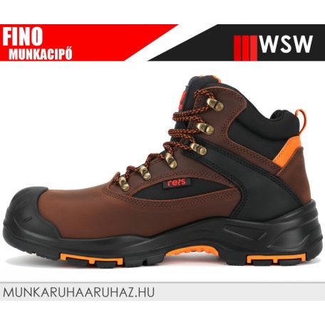 WSW FINO BROWN S3L technikai fémmentes prémium munkacipő - munkabakancs