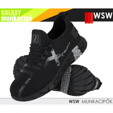 WSW GALAXY BLACK S1PL technikai fémmentes munkacipő - munkabakancs