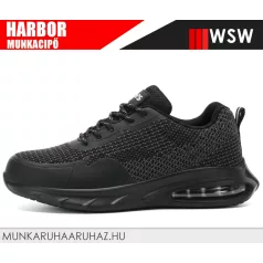   WSW HARBOR BLACK SB technikai fémbetétes munkacipő - munkabakancs