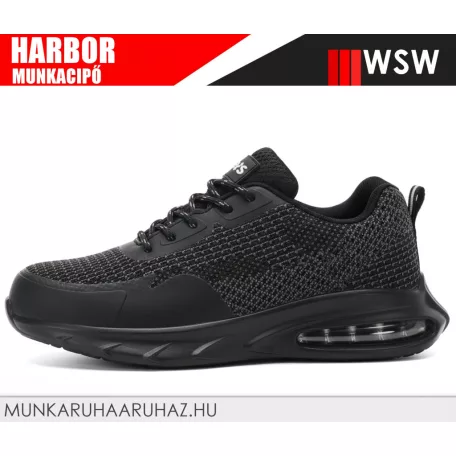 WSW HARBOR BLACK SB technikai fémbetétes munkacipő - munkabakancs
