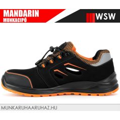   WSW MANDARIN S1 ORANGE technikai fémbetétes munkacipő - munkaszandál
