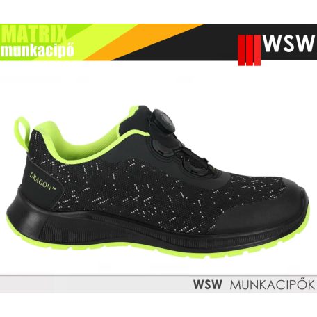 WSW MATRIX BLACKHV S1PS technikai fémentes önbefőzős munkacipő - munkabakancs
